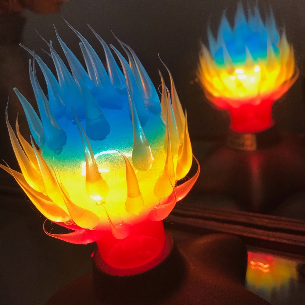 Unique Rainbow Rubber Spike Art Bulb Base Switch